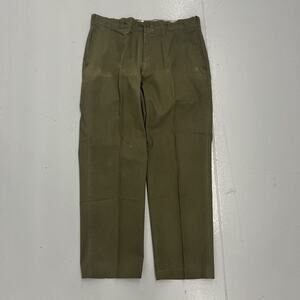 Vintage 60s Sears Green Sanforized Workwear Chinos 34x28